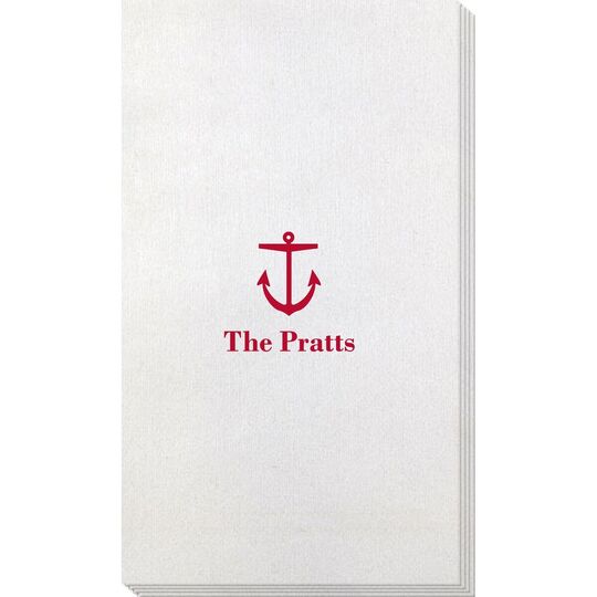 Nautical Anchor Bamboo Luxe Guest Towels